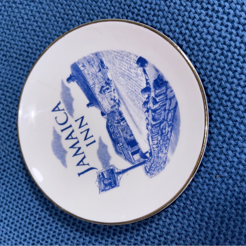 Jamaica Inn Blue and White Decorative Plate